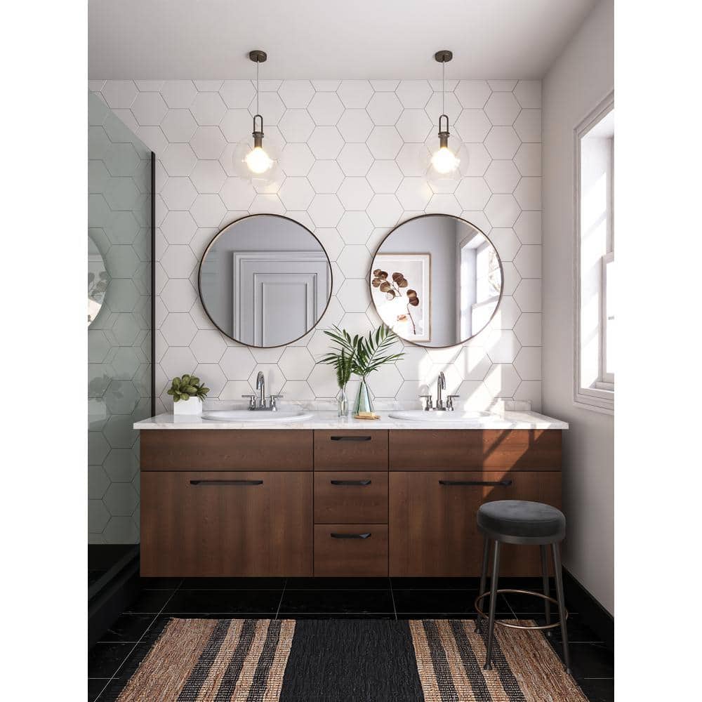 20'' x 17'' White Oval Ceramic Drop-in Bathroom Sink with Overflow