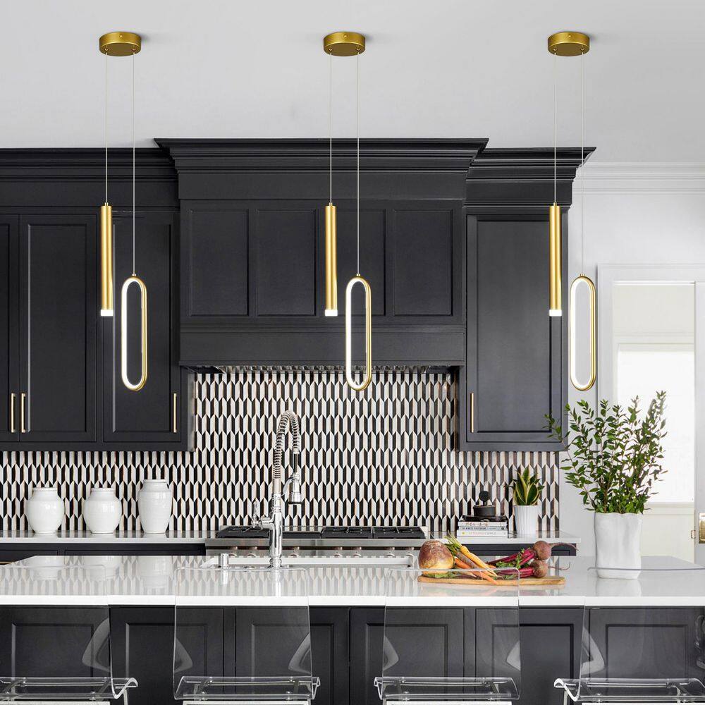 Modern Pendant 2-Lights Gold LED Pendant Chandelier Light Kitchen Island Pendant Hanging Pendant Lighting price history on PriceWatchPro