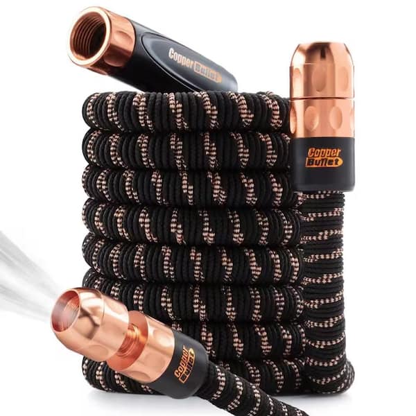 Pocket Hose Copper Bullet 3/4 in. Dia x 50 ft. Lightweight Kink-Free Expandable Water Garden Hose