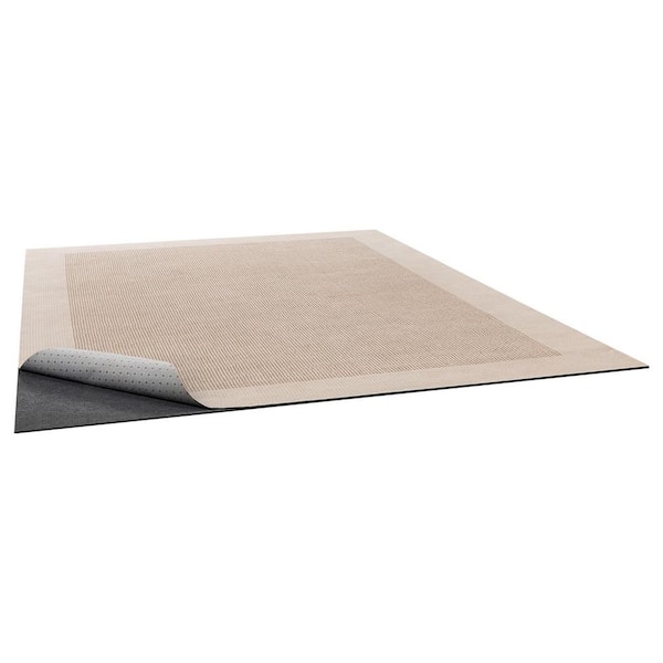 Rug Pad 10 x 14 ft. 0.12 in. T Carpet Area Pad, Rug Mat Padding, Hardwood Floor Protection, Keeps Carpets in Place