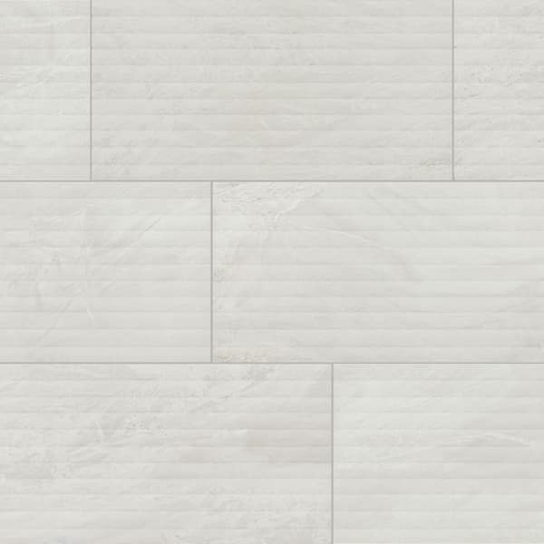Bryne Coastline 12 in. x 24 in. Glazed Ceramic Fluted Wall Tile (15.56 sq. ft./Case)