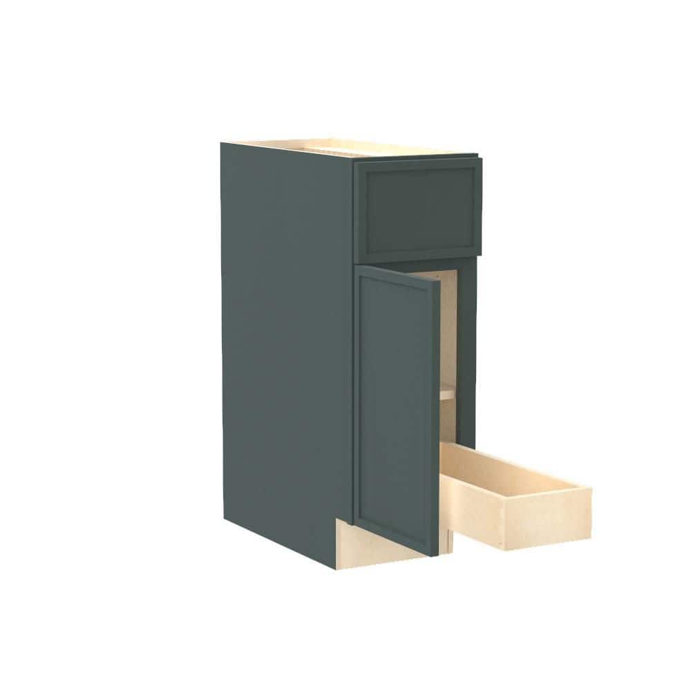 Franklin 12 in. W x 24 in. D x 34.5 in. H Assembled Plywood Base Kitchen Cabinet in Verdant Green with 1ROT SoftClose LH price history on PriceWatchPro