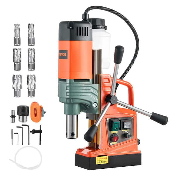 Magnetic Drill, 1450W 2 in. Boring Diameter, 12800N Portable Electric Mag Drill Press, Number of Speeds 800 RPM