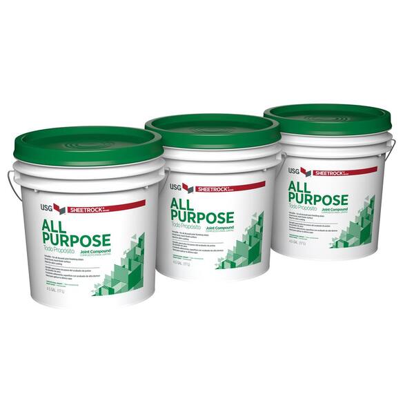 Usg Sheetrock Brand 4 5 Gal All Purpose Ready Mixed Joint Compound 380501 The Home Depot