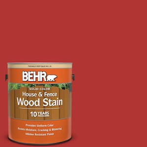 1 gal. #170B-7 Red Tomato Solid Color House and Fence Exterior Wood Stain
