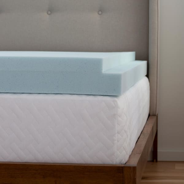 shorty memory foam mattress topper