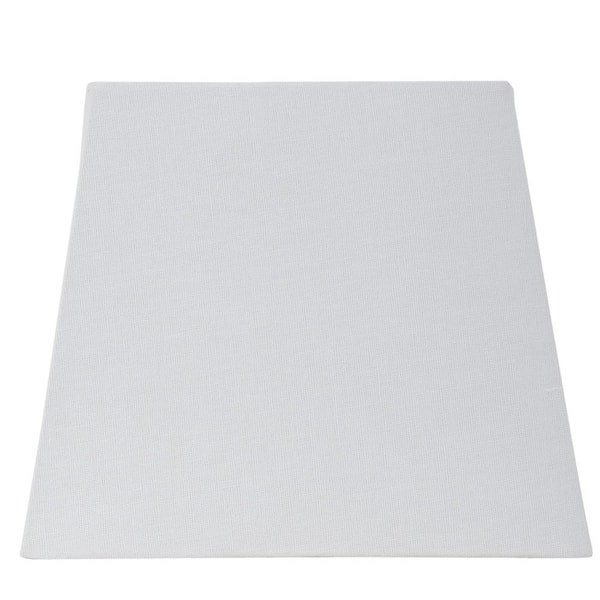 Hampton Bay Mix and Match 9 in. L x 7.75 in H White Square Accent Shade