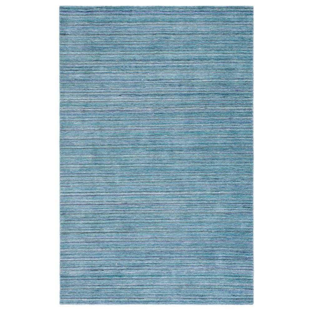 Elements 3 ft. x 5 ft. Aqua Striped High-Low Area Rug price history on PriceWatchPro