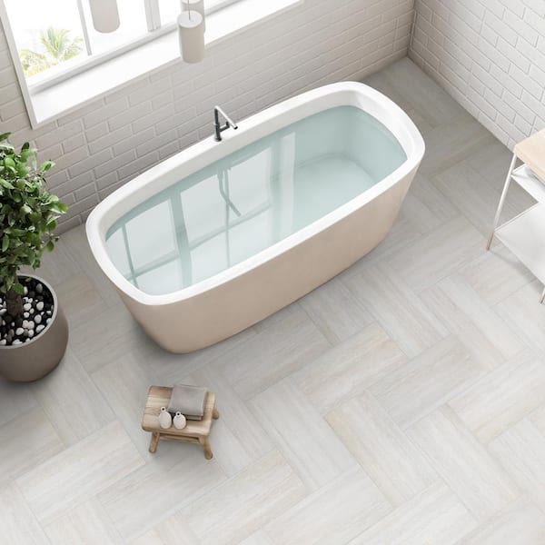 Florida Tile Home Collection Ivory Sands 12 in. x 24 in. Matte Porcelain Floor and Wall Tile (13.62 Sq. ft./Case)