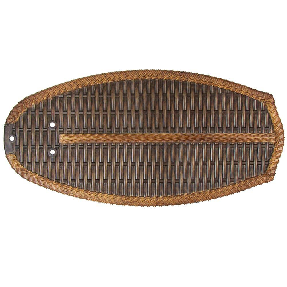 Replacement Single Multi-Tone Brown Wicker-Patterned ABS Blade for 48 in. P