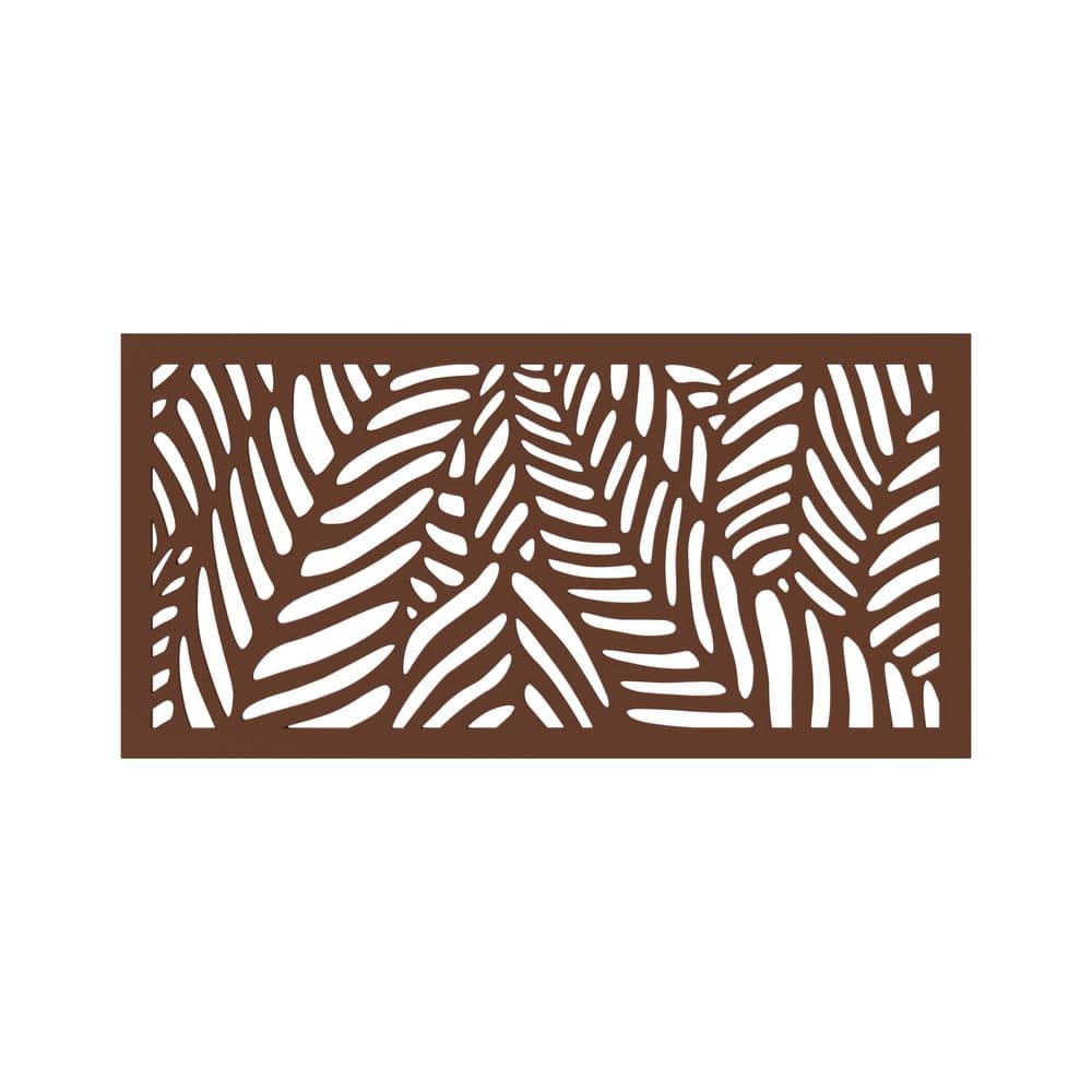 Tahiti 4 ft. x 2 ft. Espresso Recycled Polymer Decorative Screen Panel, Wall Decor and Privacy Panel price history on PriceWatchPro