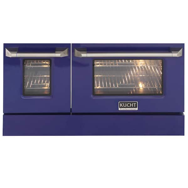 Kucht Oven Door and Kick-Plate 48 in. Blue Color for KNG481 (Large and Small Ovens)