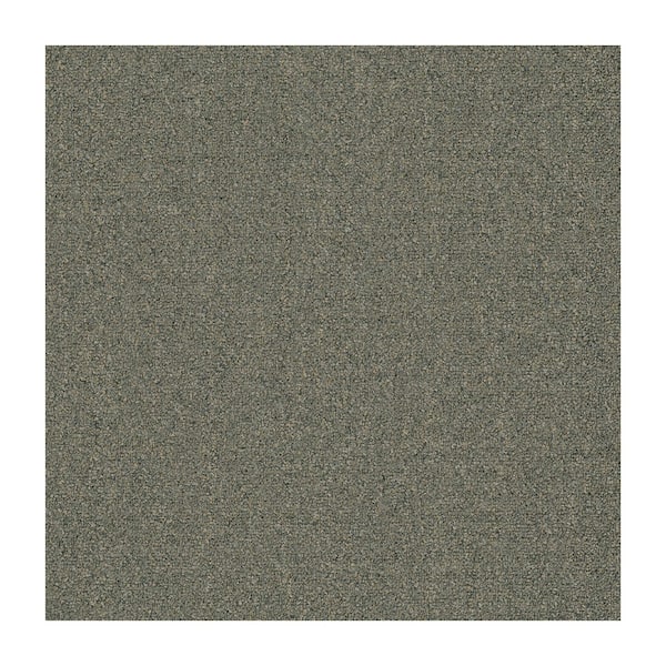 24 in. x 24 in. Textured Loop Carpet - Advance -Color Stone