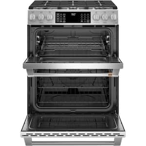 30 in. 7.0 cu. ft. Slide-In Smart Double Oven Dual-Fuel Range with Convection and Self-Clean in Stainless Steel