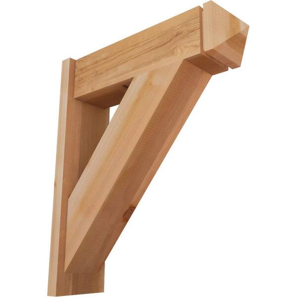 Ekena Millwork 8 in. x 30 in. x 26 in. Traditional Arts and Crafts Smooth Western Red Cedar Outlooker