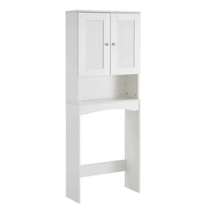 Karrios 23.62 in. W x 61.8 in. H x 9.05 in. D White MDF Space Saver Over-the-Toilet Storage in White