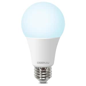 100-Watt A19, E26 Base, Bright White LED Light Bulbs 5000K Daylight Light - (12-Pack)