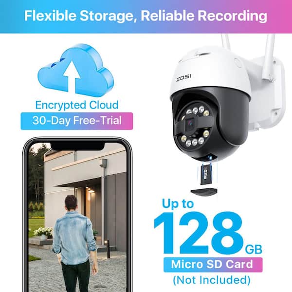2K Pan/Tilt Security Camera, WiFi Indoor Camera for Home Security with AI  Motion Detection, Baby/Pet Camera with Phone App, Color Night Vision, 2-Way