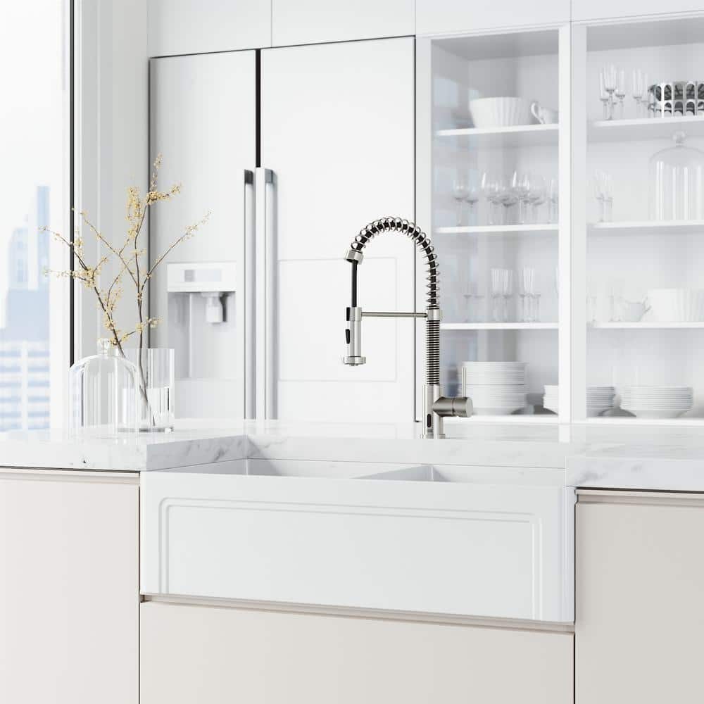 Stainless Steel Touchless Pull-Down Kitchen Faucet with Spray