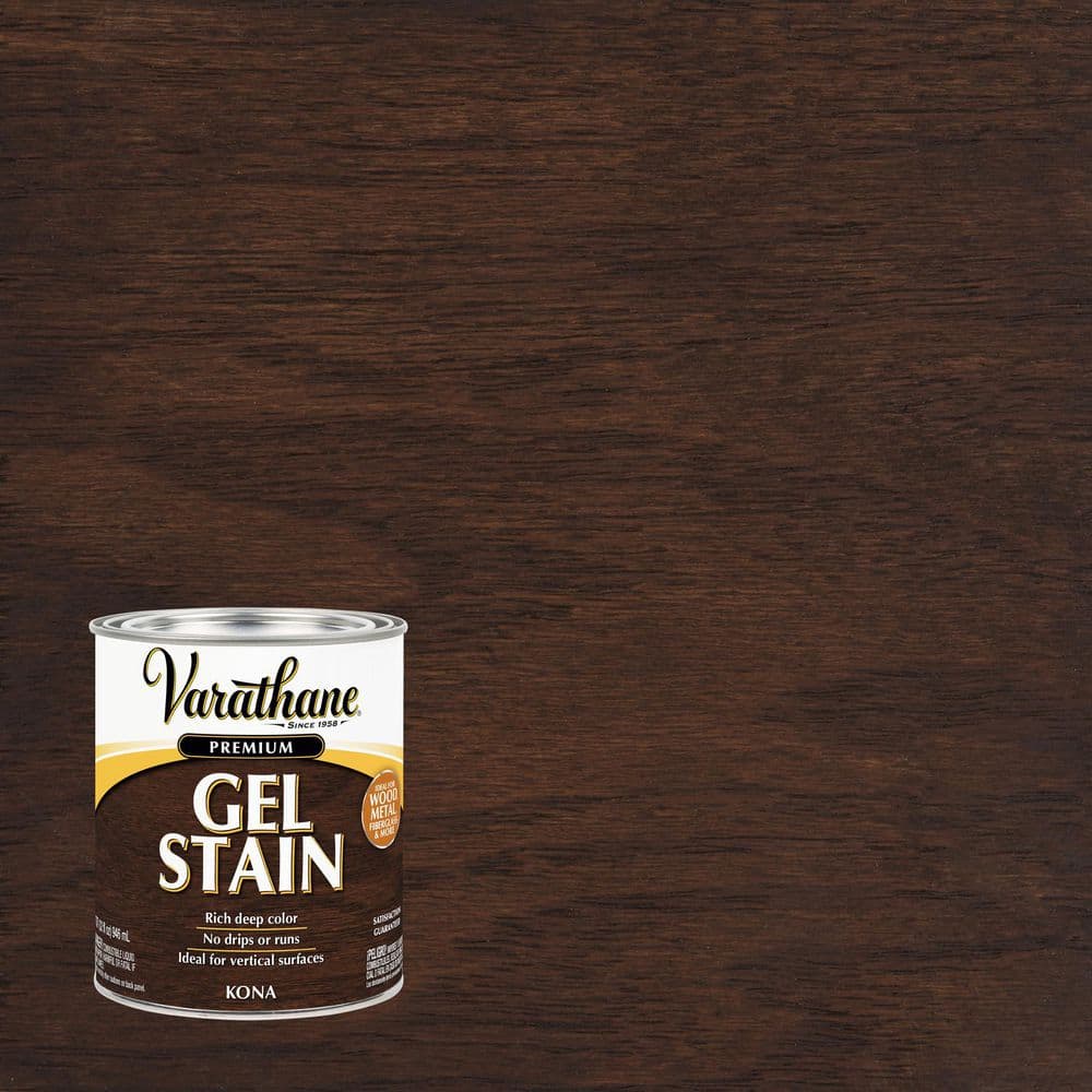 Varathane 1 Quart Kona Semi-Transparent Interior Wood Gel Stain (2-Pack ...