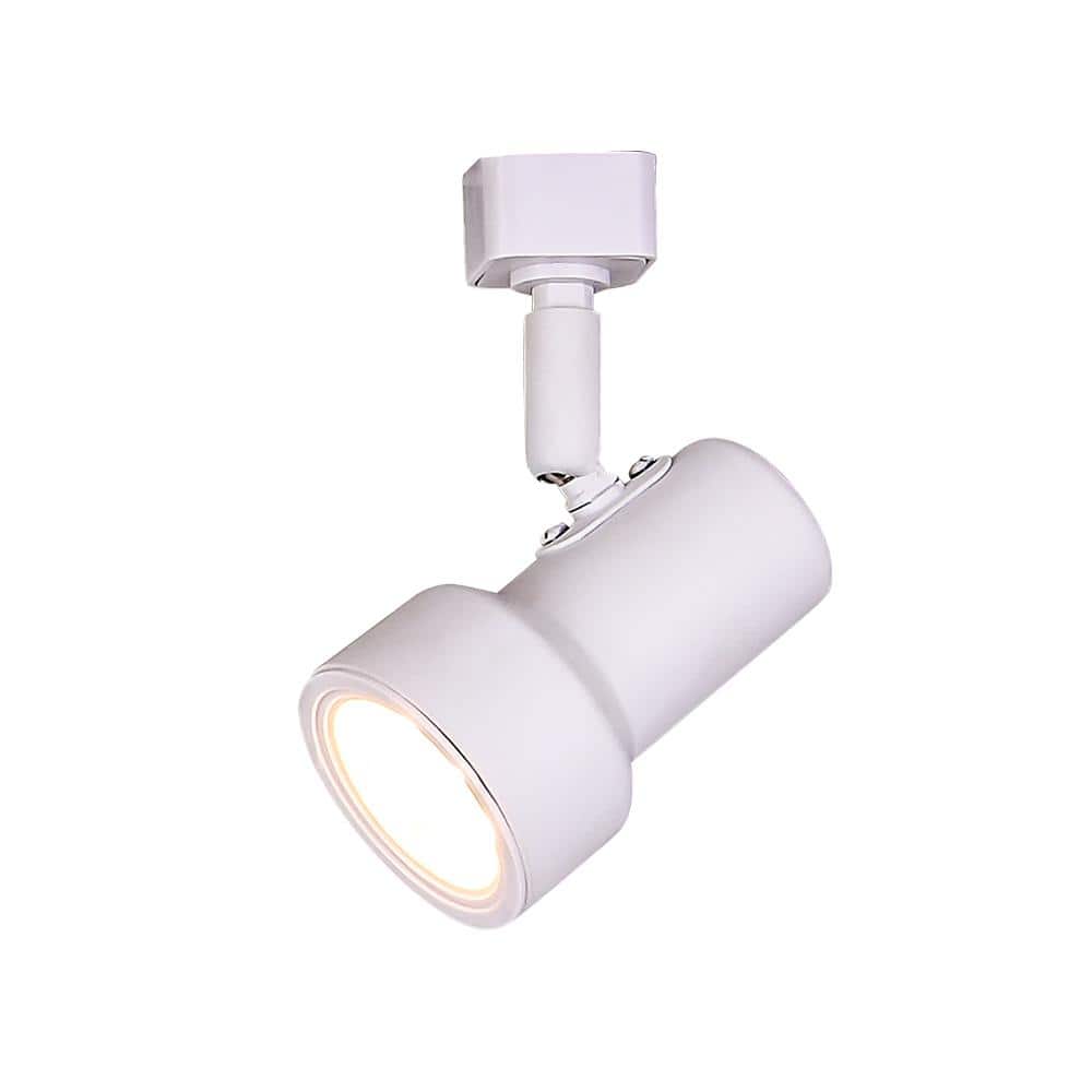 Hampton Bay 1-Light White Integrated LED Mini-Step Linear Track Lighting Head -  805079