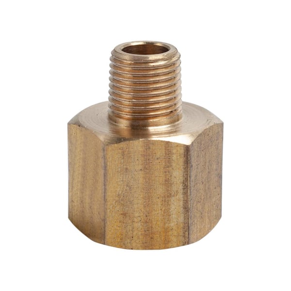 LTWFITTING 3/8 in. FIP x 1/8 in. MIP Brass Pipe Adapter Fitting (5-Pack)