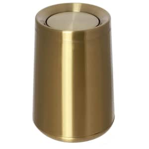 2.6 Gal. Gold Metal Trash Can with Flip Cover