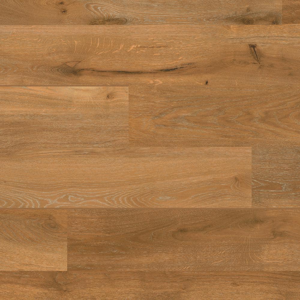 Molten Honey Oak 28 MIL x 7.76 in. W x 60 in. L Click-Lock Waterproof Luxur