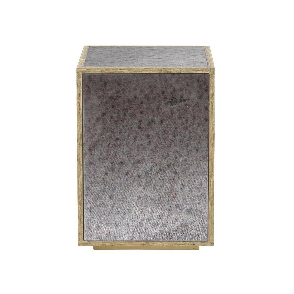 17.5 in. Gold, Silver Rectangle MDF End Table price history on PriceWatchPro