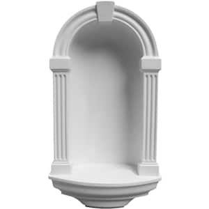8-1/4 in. x 16-3/8 in. x 30 in. Primed Polyurethane Recessed Mount Alexandria Wall Niche
