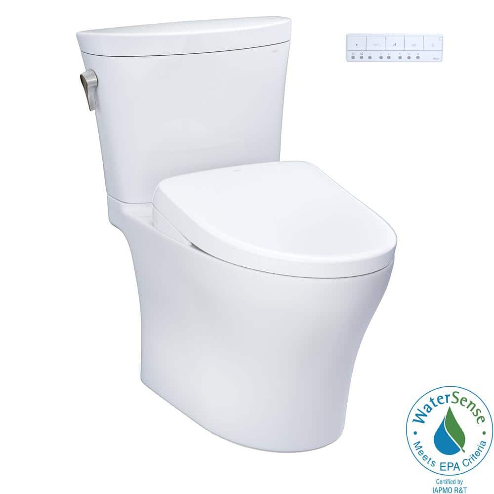 Aquia IV Arc 12 in. Rough In Two-Piece 1.28 GPF Single Flush Elongated Toil