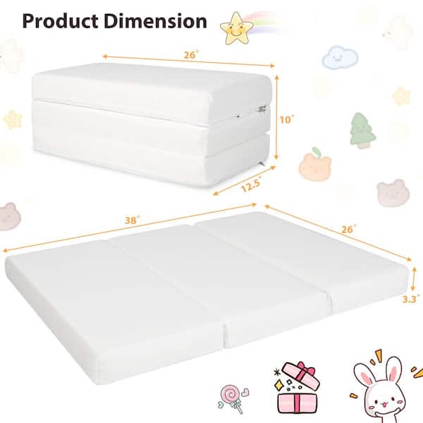 Bi-Comfer 3.25 Inch Pack n Play Memory Foam Infant and Toddler