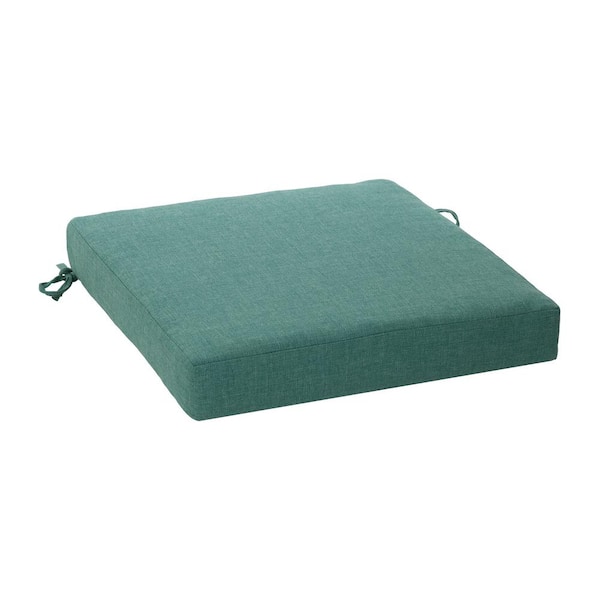 ARDEN SELECTIONS Oceantex 21 in. x 21 in. Seafoam Green Square Outdoor Seat Cushion