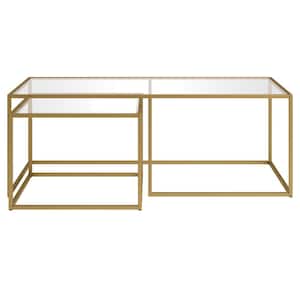 Kennedy Nested Brass Coffee Table