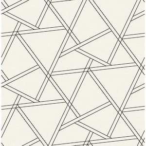 Railroad Geometric Vinyl Peelable Wallpaper (Covers 30.75 sq. ft.)