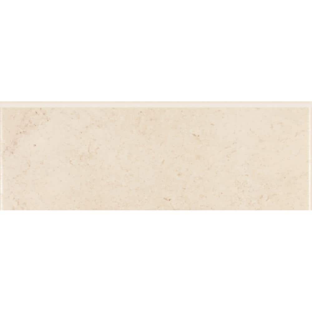 ELIANE Melbourne Sand 3 in. x 8 in. Ceramic Trim Wall Tile 8010452