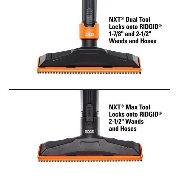 RIDGID NXT Floor Tool Hard Bristle Shoe Vacuum Attachment for