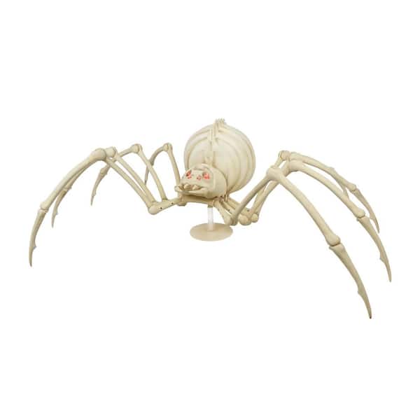 Home Accents Holiday 17 in. Animated Shaking Skeleton Spider with LED Eyes