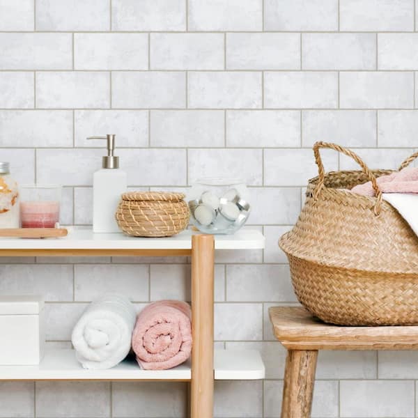 Biarritz White 3 in. x 6 in. Ceramic Wall Tile (5.72 sq. ft./Case)