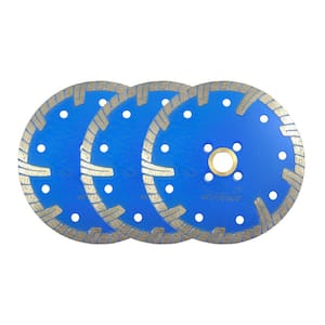 5 in. Professional Turbo Diamond Blade with Continuous Rim (3-Pack)