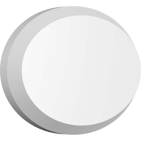 Ekena Millwork 5 in. W x 3-1/4 in. H x-1/2 in. P Standard Dalton Rosette with Beveled Edge (2-Pack)