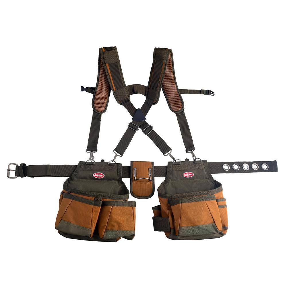 Tool Belts 50100 Pack of 2 Original Series Airlift Tool Belt with Suspenders Bucket Boss