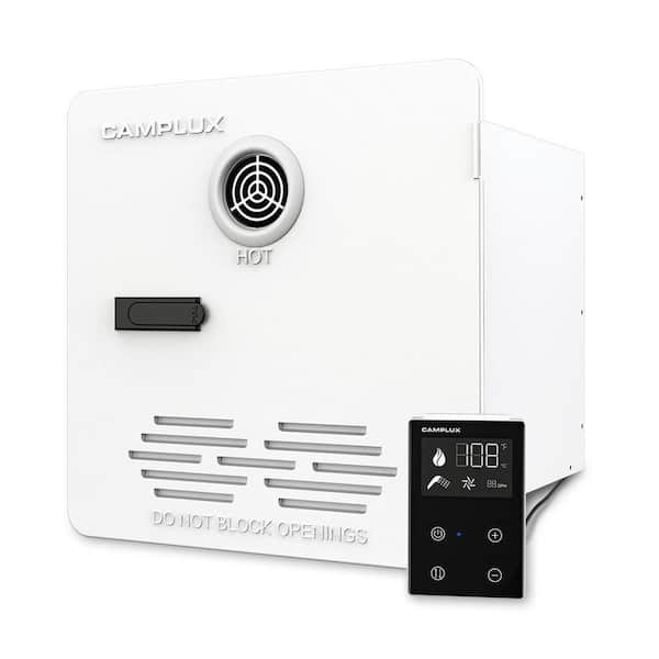 CAMPLUX ENJOY OUTDOOR LIFE Camplux 65,000 BTU 2.9 GPM RV Tankless Water Heater Pro Series with Door and Indoor Switch, White