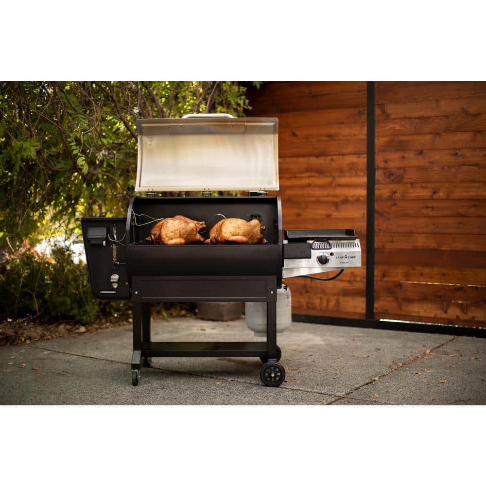 Stainless Steel Side Burner Grill Accessory with Griddle