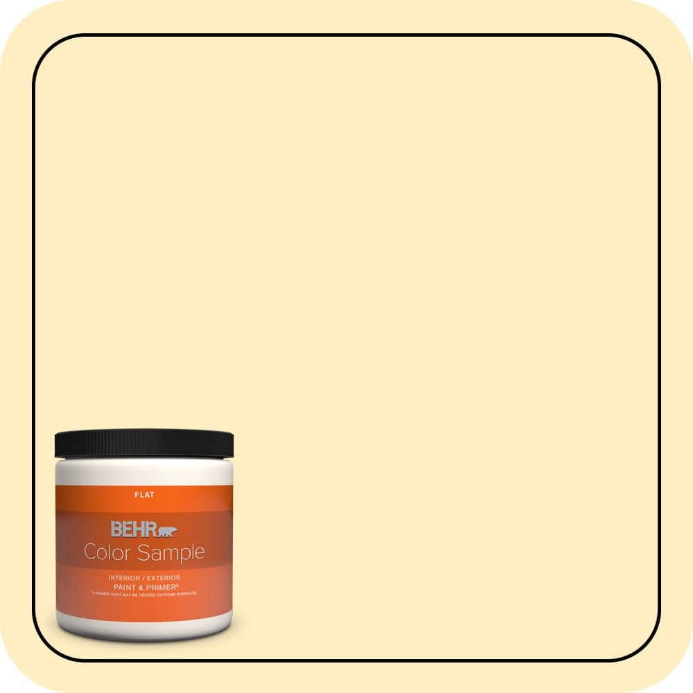 8 oz. #350A-3 Pale Sunshine Flat Interior/Exterior Paint & Primer Color Sample price history on PriceWatchPro