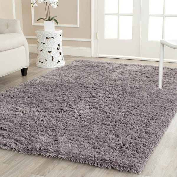 Classic Shag Ultra Gray 10 ft. x 14 ft. Solid Area Rug