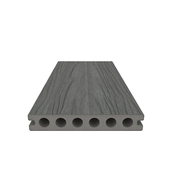 NewTechWood UltraShield Naturale Voyager Series 1 in. x 6 in. x 16 ft. Roman Antique Hollow Composite Decking Board (10-Pack)