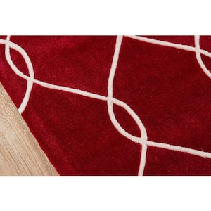 Bliss Red 8 ft. x 10 ft. Indoor Area Rug