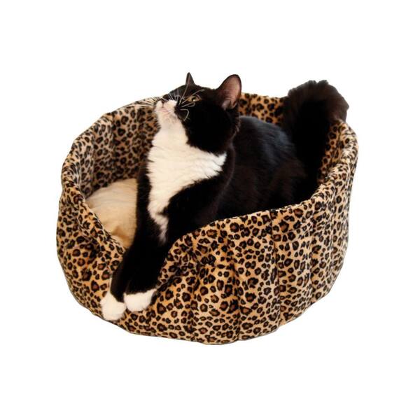 K&H Pet Products Lazy Cup Small Leopard Cat Bed