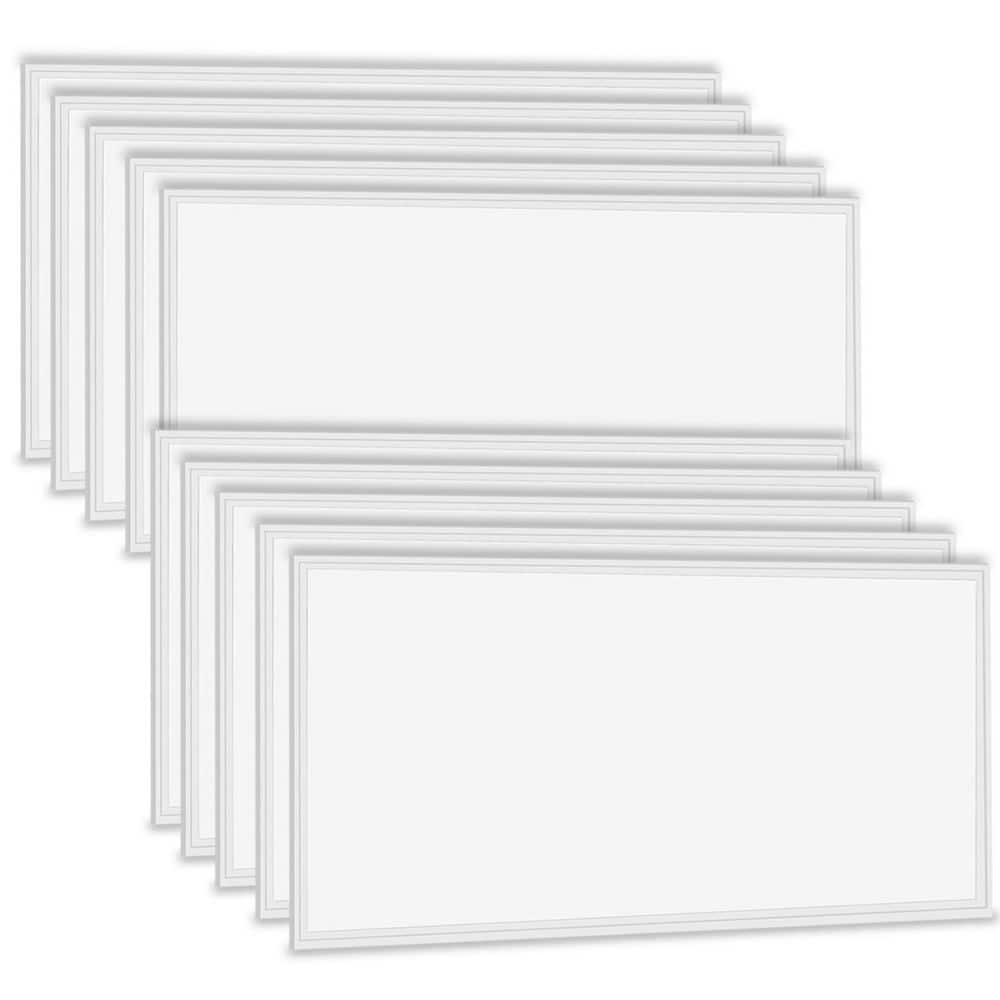 2 ft. x 4 ft. 7800 Lumens Integrated LED Flat Panel Light 5000K Daylight Dimmable 0-Volt-10-Volt (10-Pack) price history on PriceWatchPro